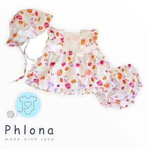 PHLONA Girls' Daywear Sleeveless Dress Set